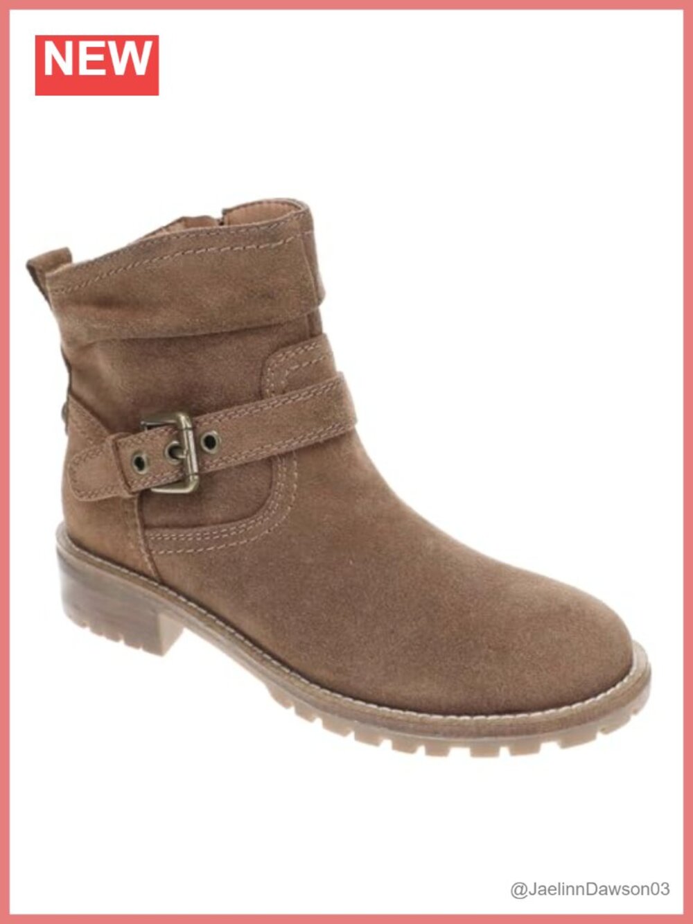 Leather Ankle Bootie with Cushioned Insole and Recycled Outsole